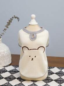 PETSIN 宠物服装、狗狗服装、猫咪连帽衫、休闲背心、春夏新品、小动物印花背心、酷炫休闲装、卡通连帽衫 - 彩色 - 查看 4