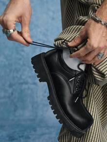 ROMWE MEN 男士简约印花口袋休闲工装裤 - 彩色 - 查看 7