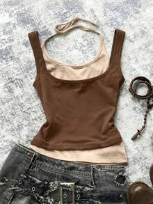 Rovax Women's Casual Bohemian Vacation Style Sleeveless Camisole, Fashionable For Daily Commute - Multicolor - View 2