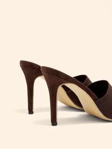 CUCCOO BASICS أحذية نسائية ذات كعب رفيع بسيطة للربيع والصيف، أحذية عطلة صيفية أنيقة، أساسيات عمل كاجوال وأنيقة للربيع، أحذية عيد الفصح وعيد الميلاد - قهوة بنية 1 - مشاهدة 4