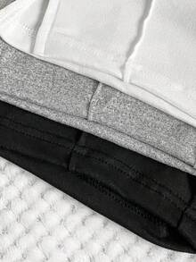 SHEIN Playful Pals 男婴松紧腰抽绳休闲夏季百搭裤 - 彩色 - 查看 3