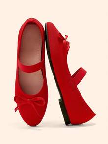 CUCCOO BASICS Women's Fashion Flat Shoes - Red - View 3