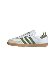 Samba OG Women's Shoes Cloud White / Tech Olive / Gum JS1352 - White Green - View 5