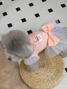 PETSIN 狗狗服装、猫咪服装、动物裙装、宠物春夏新品系列、幼犬连衣裙、公主风百搭连衣裙、条纹印花、小型动物服装、清凉防晒霜 - 彩色 - 查看 11