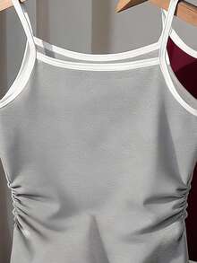 Bộ 3 áo hai dây dài tay cho bé gái, màu đen, xám họa tiết hoa, đỏ rượu vang, kiểu dáng ngọt ngào và mát mẻ, phù hợp cho các buổi đi chơi, dạo phố, kỳ nghỉ, mùa hè, dễ phối đồ cho bé gái và các bạn gái mặc hàng ngày. - Nhiều màu - Xem 4