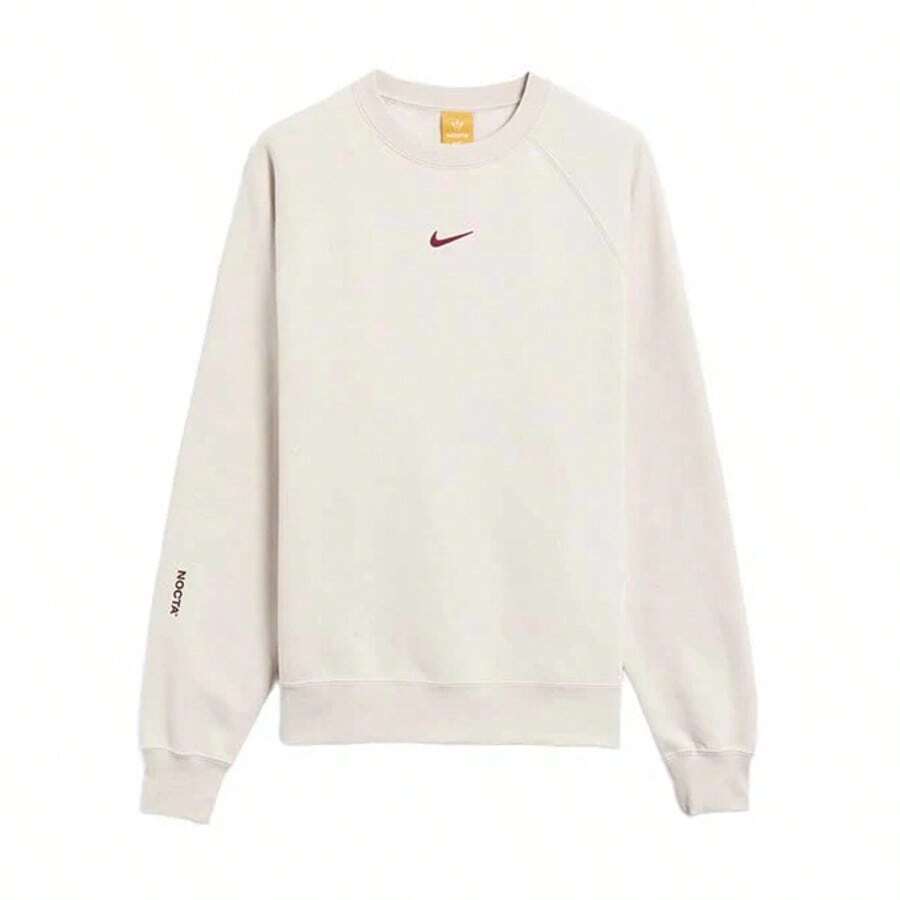 Nike Nocta FEMALESWEATSHIRT LT OREWOOD BRN/TEAM RED - Light Orewood Brown/Team Red - View 1