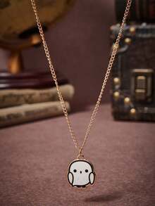 HARRY POTTER X SHEIN 1 Set Zinc Alloy Cartoon Figure Graphic Necklace, & Minimalist, Suitable For Couples, Parties, Concerts, Festivals - Gold - View 7