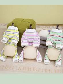 PETSIN Dog Clothing, Cat Clothing, Small Animal Four Legged Clothing, Spring And Summer New Items, Cat Clothing, Casual Clothing, Home Dog Clothing, Small Animal Jumpsuit - Multicolor - View 8