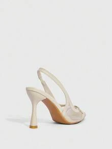CUCCOO SZL Casual Pointed High Heels Versatile New Buckle High Heels Shoes - Apricot - View 4