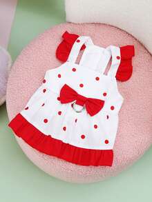 PETSIN Dog Clothing, Cat Clothing, Animal Skirts, Pet Spring/Summer New Collection, Puppy Dress, Princess Versatile Dress, Printed Stripes, Small Animal Clothing, Cool Sunscreen - Multicolor - View 11