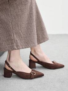 CUCCOO BIZCHIC Sepatu Hak Tinggi Fashion Wanita - Karamel Coklat - View 4