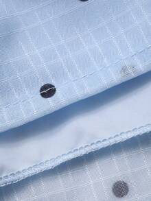 DAZY Girls' Polka Dot Short Sleeve Square Neck Dress - Blue - View 8