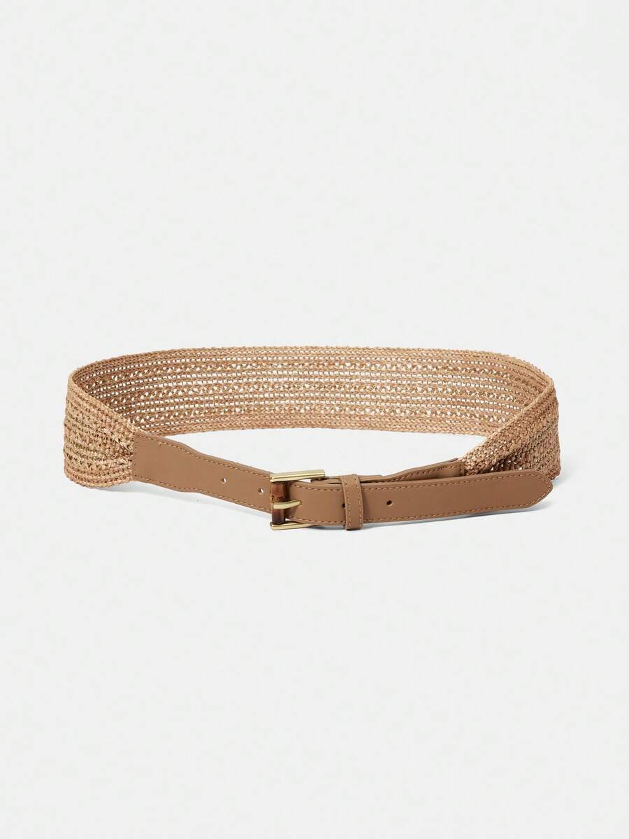 MOTF PREMIUM KHAKI HANDMADE WOVEN BELT - Khaki - View 2