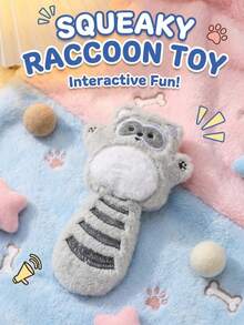 PETSIN 宠物可爱动物玩具宠物狗毛绒发声玩具泰迪熊宠物毛绒玩具互动玩具小狗配件小型犬 - 彩色 - 查看 8