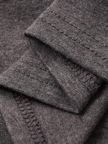 DAZY Blusa de manga corta con cuello redondo y estampado de dibujos animados para niñas pequeñas - Gris - Ver 8