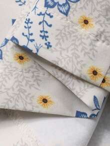 DAZY Women's Casual Lace-Up Design 2 Pieces Set, Versatile For Daily Wear, Summer - Blue - View 3