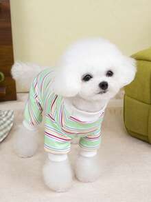 PETSIN Dog Clothing, Cat Clothing, Small Animal Four Legged Clothing, Spring And Summer New Items, Cat Clothing, Casual Clothing, Home Dog Clothing, Small Animal Jumpsuit - Multicolor - View 9