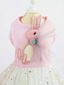 PETSIN Dog Clothing, Cat Clothing, Animal Skirts, Pet Spring/Summer New Collection, Puppy Dress, Princess Versatile Dress, Printed Stripes, Small Animal Clothing, Cool Sunscreen - Multicolor - View 6