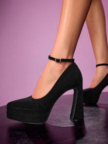 CUCCOO LuxiPop Women's High-Heeled Shoes Water Table Valentine's Day - Black 2 - View 4