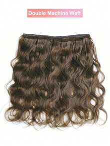 Paquetes De Cabello Castaños Color #4 Ondas De Cuerpo - 1 Paquete De Paquetes De Ondas De Cuerpo De Cabello Humano De Color Marrón Claro - S4 - Ver 7