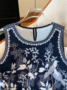 Franclia Women's Floral Print Casual Vacation Everyday Shirt - Multicolor - View 3