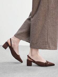 CUCCOO BIZCHIC Sepatu Hak Tinggi Fashion Wanita - Karamel Coklat - View 5