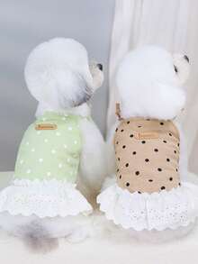 PETSIN Dog Clothing, Cat Clothing, Animal Skirts, Pet Spring/Summer New Collection, Puppy Dress, Princess Versatile Dress, Printed Stripes, Small Animal Clothing, Cool Sunscreen - Multicolor - View 5