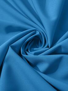 Lyxana Women's Bright Blue V-Neck Tie-Up Sleeveless Dress - Blue - View 6