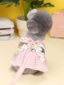 PETSIN Pet Chest And Back Skirt, Cat Traction Strap, Animal Collar Set, Pet Supplies Strap Skirt, Dog Walking Princess Skirt, Pet Chest And Back Skirt+Rope Sweet Princess Skirt, Small Clothing, Animal Tools - Multicolor - View 13