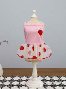 PETSIN Dog Clothing, Cat Clothing, Animal Skirts, Pet Spring/Summer New Collection, Puppy Dress, Princess Versatile Dress, Printed Stripes, Small Animal Clothing, Cool Sunscreen - Multicolor - View 5