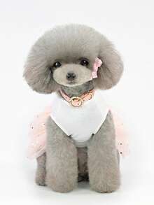 PETSIN Dog Clothing, Cat Clothing, Animal Skirts, Pet Spring/Summer New Collection, Puppy Dress, Princess Versatile Dress, Printed Stripes, Small Animal Clothing, Cool Sunscreen - Multicolor - View 9