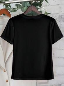 EMERY ROSE Let The Shenanigans Begin Bling T-Shirt, St. Paddys Day Rhinestone T-Shirt, Bling T-Shirt St. Patrick's Day, Rhinestone T-Shirt St. Patrick's Day - Black - View 2