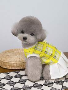 PETSIN Dog Clothing, Cat Clothing, Animal Skirts, Pet Spring/Summer New Collection, Puppy Dress, Princess Versatile Dress, Printed Stripes, Small Animal Clothing, Cool Sunscreen - Multicolor - View 11