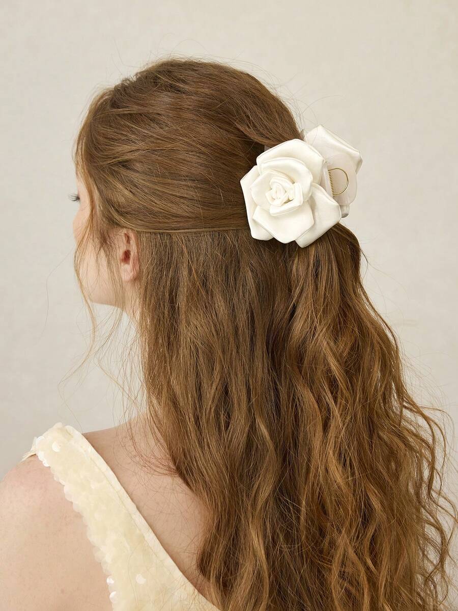 MOTF PREMIUM 米色原味玫瑰花夹子 - 米色 - 查看 2