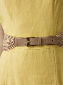 MOTF PREMIUM KHAKI HANDMADE WOVEN BELT - Khaki - View 9