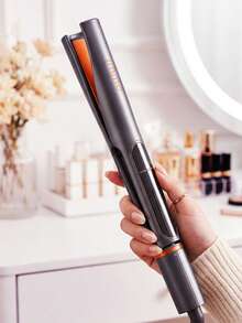 JMMO HAIR | 2-In-1 Hair Straightener And Curler 25MM, Curved Design, Twist Flat Iron Curler For Curl Wave Straighten, Instant-Heat Straight Styler, Negative Ion For Smooth Curls & Sleek Straight Results, Makeup Hairstyling Salon-UK Plug - UK Plug(220-240V) - View 8