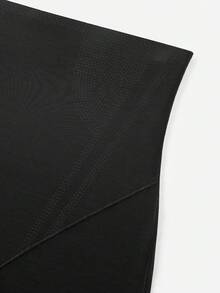 LUVLETTE 塑形提臀高腰收腹隐形透气黑色短裤 - 黑色 - 查看 12