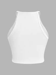 SHEIN Essnce 3pcs Women Plus Size Casual Fitted Camisole Set, Summer - Black and White - View 5