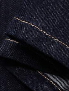 DAZY Women's Regular Mid-Waist Loose Straight Leg Casual Jeans - Dark Wash - View 7