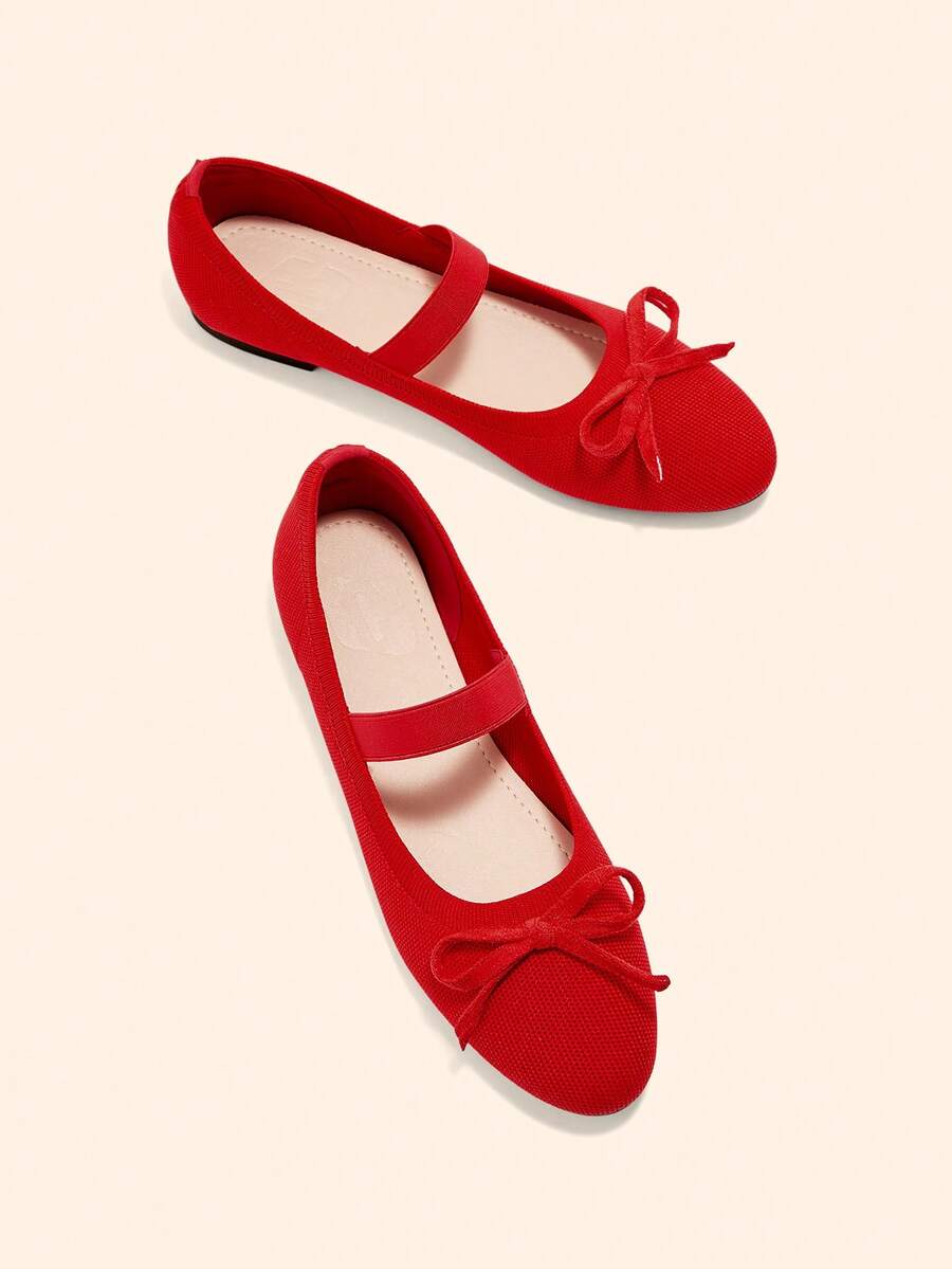 CUCCOO BASICS Women's Fashion Flat Shoes - Red - View 1