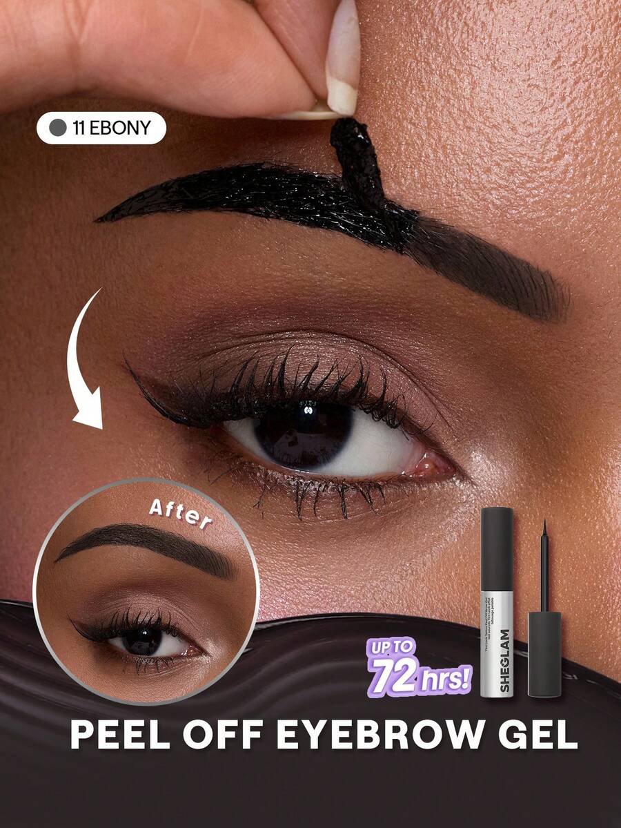 Tint Lock Tattoo 撕拉眉膠-Ebony 品牌 美容 化妝 化妝品 適合女性與女孩 完美搭配夏季春季 Y2K 時尚 流行 生日 母親節禮物 假期 派對準備就緒 最佳顏色 - Ebony - 查看 1
