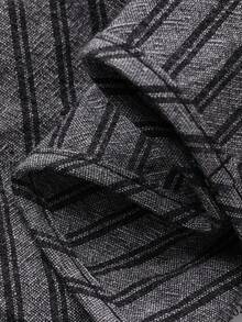 DAZY Conjunto informal de camisa de rayas y pantalones para niño en verano - Gris Oscuro - Ver 9