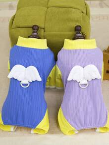 PETSIN 狗狗服装、猫咪服装、小型动物服装、春夏新品、猫咪服装、休闲服装、居家狗狗服装、小型动物连体衣 - 彩色 - 查看 7