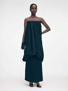 Mnmlis 女士高跟凉鞋，带跟拖鞋，露趾鞋 - 黑色 - 查看 10