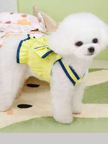 PETSIN Dog Clothing, Cat Clothing, Animal Skirts, Pet Spring/Summer New Collection, Puppy Dress, Princess Versatile Dress, Printed Stripes, Small Animal Clothing, Cool Sunscreen - Multicolor - View 6