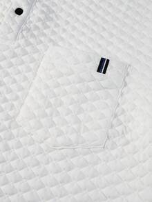 Manfinity Homme Bộ áo polo nam tay ngắn, chất liệu vải dệt họa tiết, có túi, thích hợp mặc ở nhà, đi chơi và tụ họp. Bộ 2 món cho nam, bộ polo mùa hè cho nam, bộ đồ hai mảnh nam, quần short nam, bộ đồ hai mảnh màu trắng cho nam, quần trắng hai mảnh cho nam. Thích hợp cho phong cách cổ điển, sinh hoạt hàng ngày, những chuyến đi cuối tuần, hoạt động ngoài trời, du lịch, môi trường làm việc thoải mái hoặc các dịp bán trang trọng, quà tặng cho bạn trai/chồng, quà kỷ niệm/sinh nhật, tiệc tùng, kỳ nghỉ hè, trang phục đi biển, đám cưới kiểu Hawaii, mùa xuân đến hè. - trắng - Xem 6