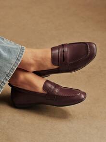 Rosivie 女士乐福鞋 - 酒紅色 - 查看 7