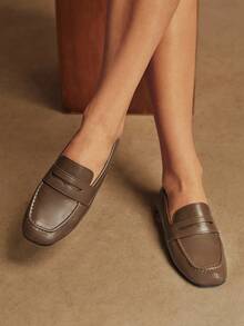 Rosivie Women Loafers Shoes Valentine's Day - Mocha Brown - View 2