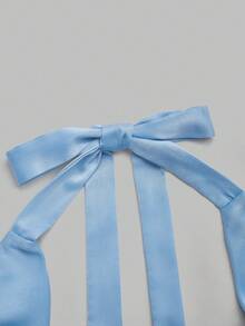 GlowEve Elegant And Fashionable Summer Two Pieces Set With Woven Print For Women - Blue - View 4