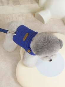 PETSIN Pet Chest And Back Skirt, Cat Traction Strap, Animal Collar Set, Pet Supplies Strap Skirt, Dog Walking Princess Skirt, Pet Chest And Back Skirt+Rope Sweet Princess SBritish Style Chest And Back Set - Multicolor - View 12